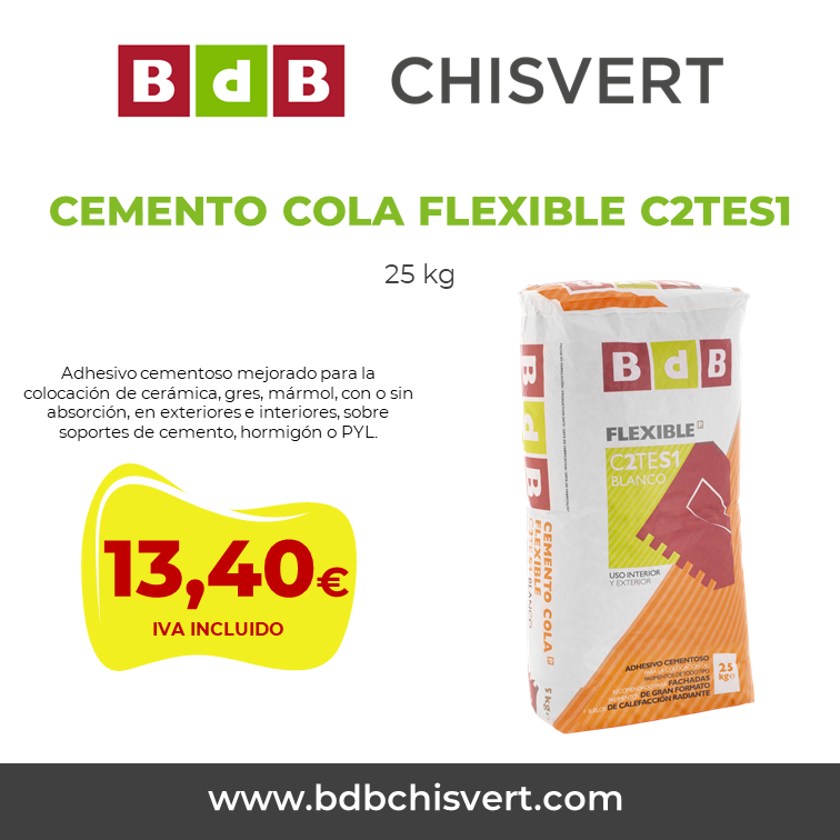 Promoción Cemento Cola Flexible BdB